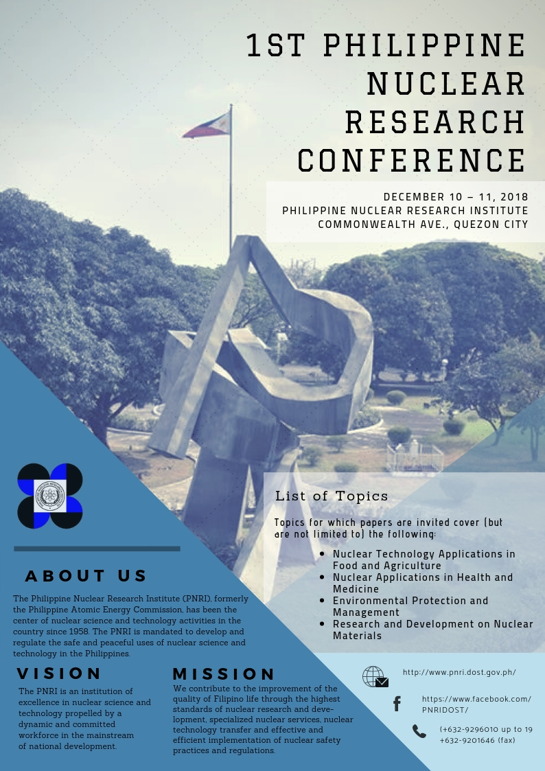 1st Philippine Nuclear Research Conference